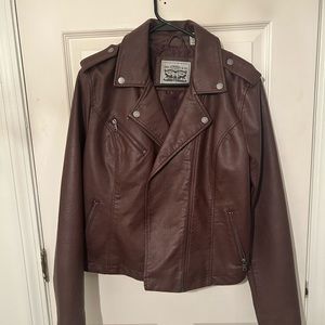 Levi’s Vegan Leather Jacket. Size L